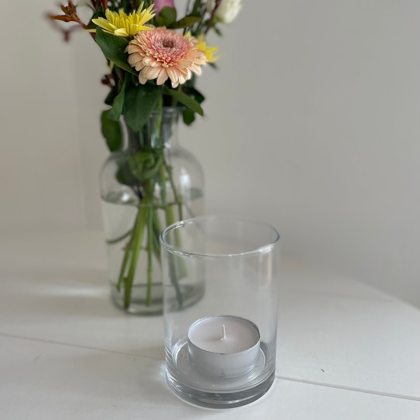 Kerzenhalter aus Klarglas