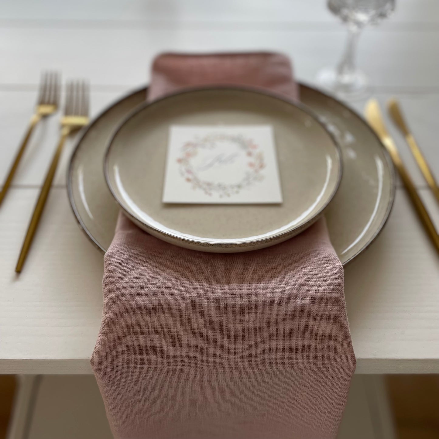 Leinenserviette rosa
