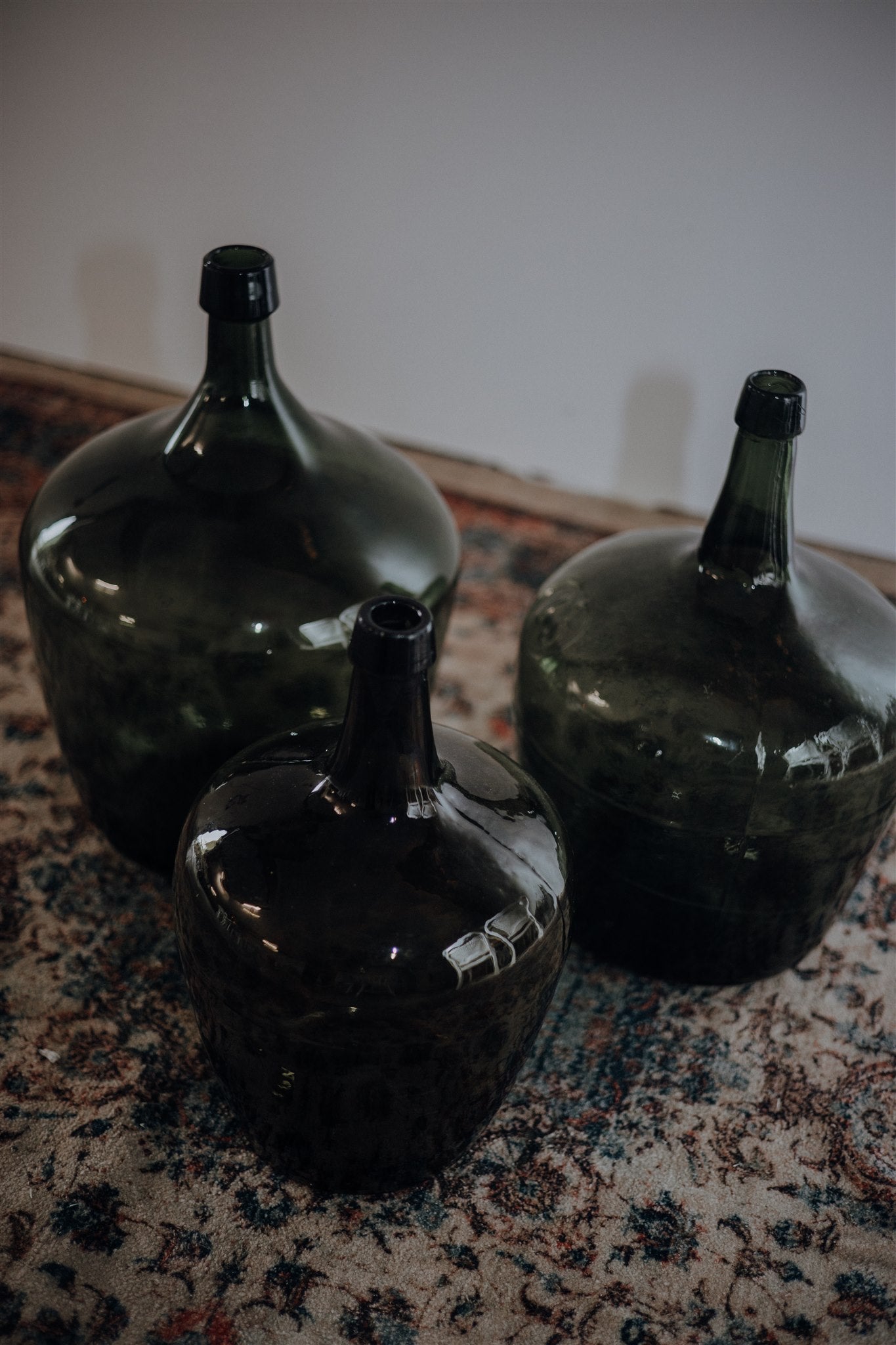 Weinballonglas Klarglas & Grünglas