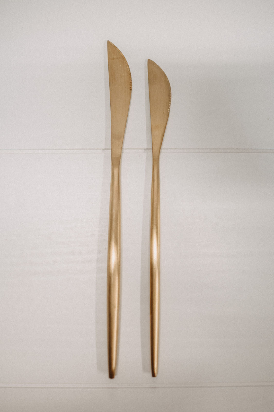 Vorspeisenmesser aus Metall in Gold Matt