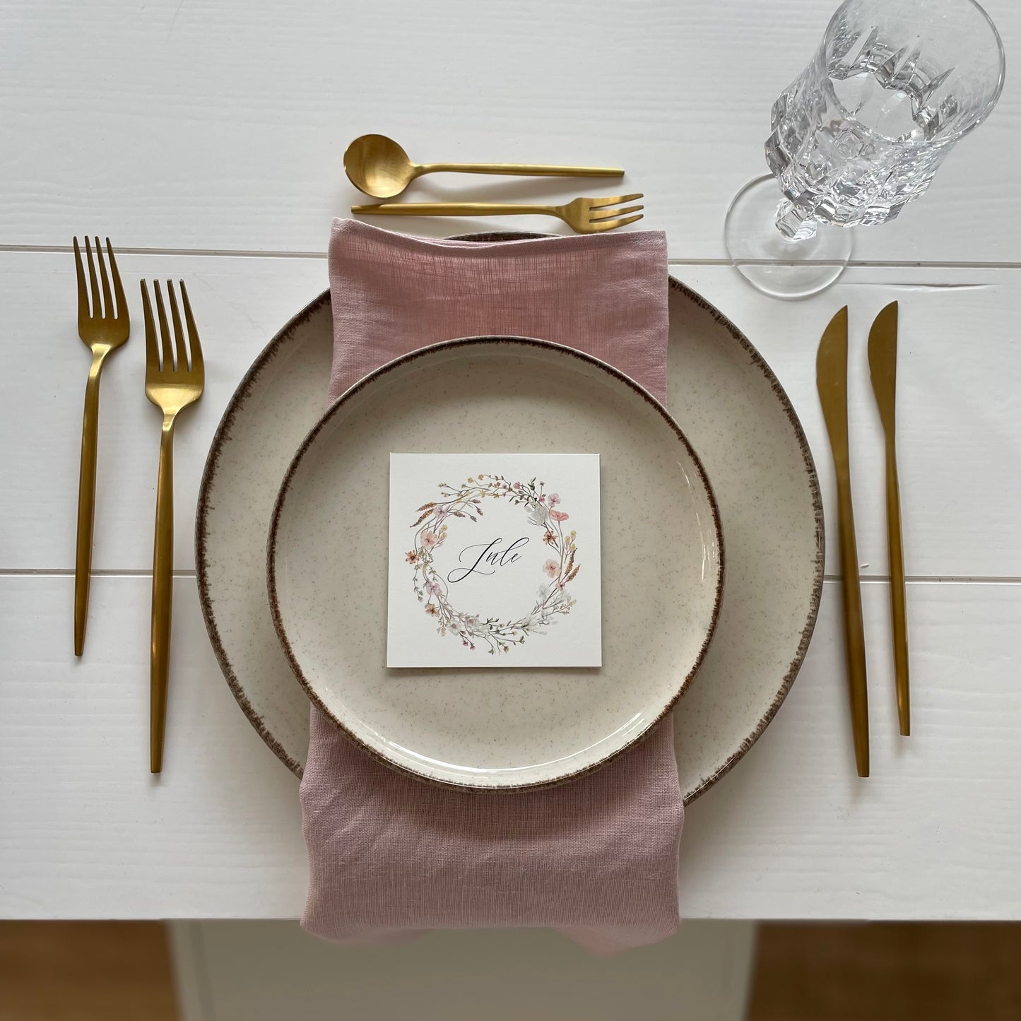 Leinenserviette rosa