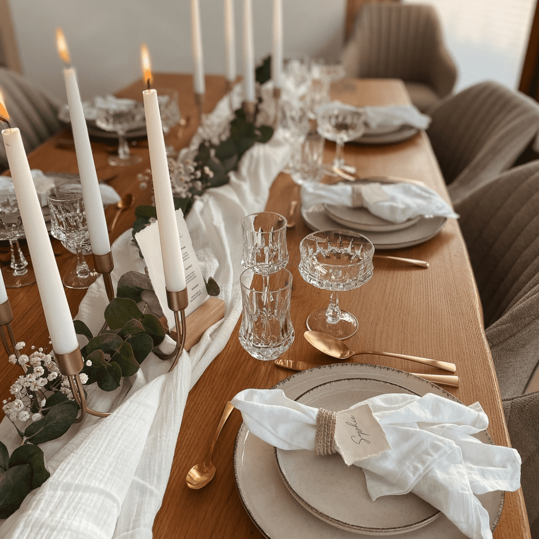 Hochzeitstisch_Hochzeitsdeko_Essen_Reden_Lachen_Feiern