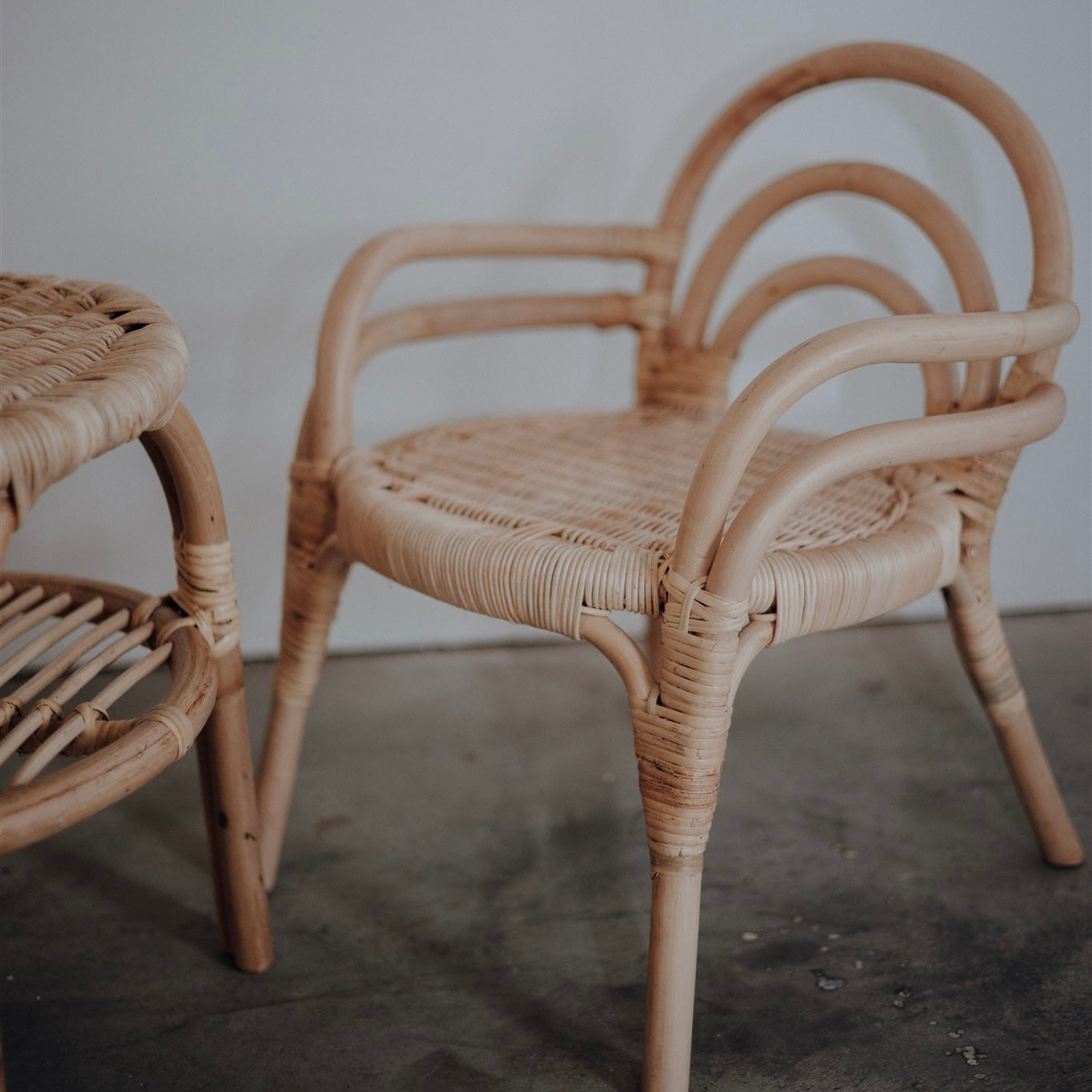 Rattan Kinderstuhl